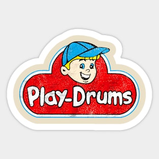 Vintage play drums play doh Sticker